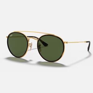 RayBan Sunglass Round Double Bridge RB3647-N 001 5122